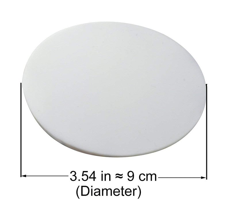 Xfenvs Door Knob Wall Shield, Large White Round Soft Door Stopper Wall Protector,Self Adhesive Door Handle Bumper 2 PCS (Large Round Style 3.54"", White) - Image 4